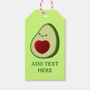 Etiquetas Para Regalos Personalizado de aguacate Lover Cute