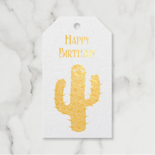 Etiquetas Para Regalos Personalizado de Cactus Happy Day of the Dead