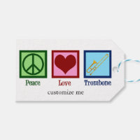Personalizado de Cute Jugador de Trombone Peace Lo