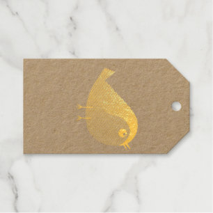 Etiquetas Para Regalos Personalizado de pájaro de Sparrow