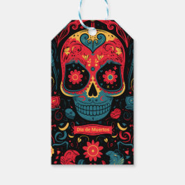 Etiquetas Para Regalos Personalizado de texto Dia de Muertos ☠️ eterno re