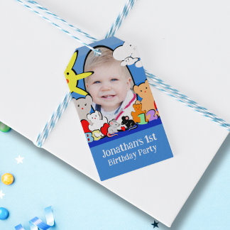 Etiquetas Para Regalos Personalizado Diversión Con Animales Amanecer Grac