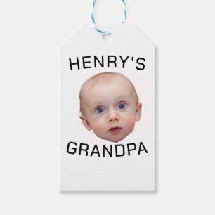 Etiquetas Para Regalos Personalizado divertida cara del bebé
