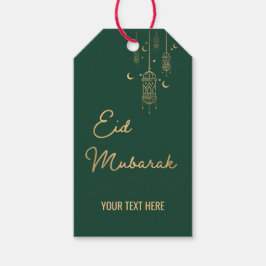 Etiquetas Para Regalos Personalizado Eid Mubarak Eid Green Eid