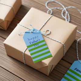 Etiquetas Para Regalos Personalizado en todo momento Primavera rayada Ver