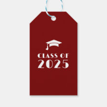 Personalizado Graduación de color vino y blanco