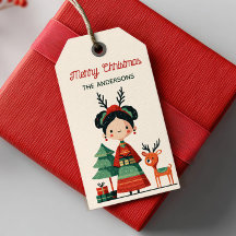 Personalizado lindo Frida Kahlo Retro Feliz Navida