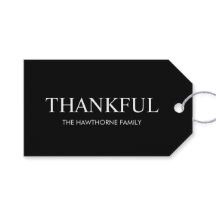 Personalizado Minimalista Elegante Negro Agradecid