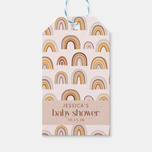 Etiquetas Para Regalos Personalizado neutral del desierto del Boho Arcoir