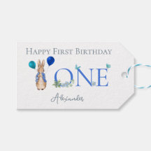 Personalizado Peter el conejo primer cumpleaños