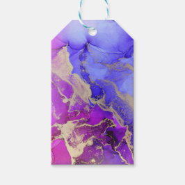 Etiquetas Para Regalos Personalizado Resumen Pink Purple