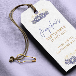 Etiquetas Para Regalos Personalizado Snowman púrpura tema Ducha bebé