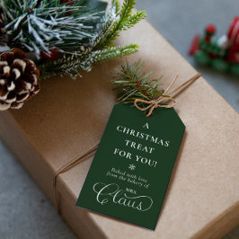 Etiquetas Para Regalos Personalizado Sra. Claus Navidades Trate Encantado