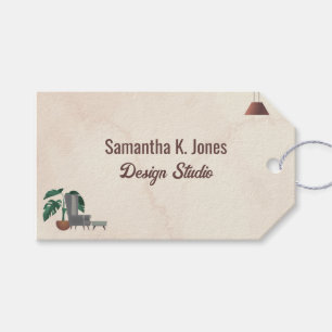 Etiquetas Para Regalos Personalizado Texto Diseño Studio Lámpara de silla