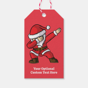 Etiquetas Para Regalos Personalizado Textos Dabbing Dancing Santa