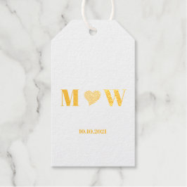 Etiquetas Para Regalos Personalizar Par iniciales A Amas B corazón rojo