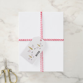 Etiquetas Para Regalos Personalized Birthday Unicorn Glitter Design with