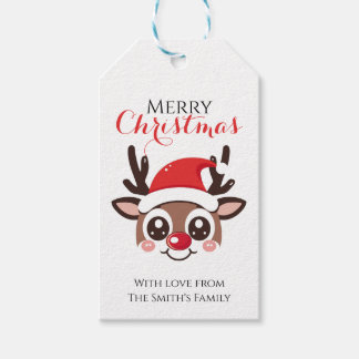 Etiquetas Para Regalos Personalized Reindeer Gift Tag – Custom Christmas