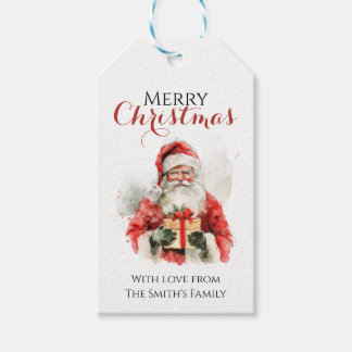 Etiquetas Para Regalos Personalized Santa Gift Tag – Custom Christmas Lab