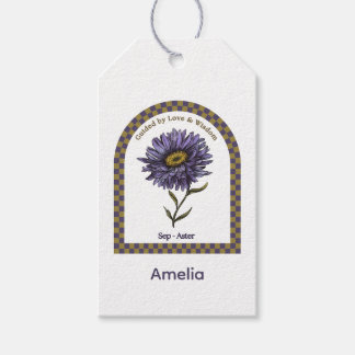 Etiquetas Para Regalos Personalized September Birth Month Flower