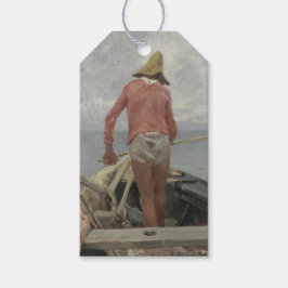 Etiquetas Para Regalos Pescador en su barco (por Vincenzo Caprile)