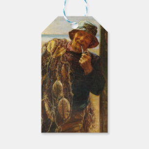 Etiquetas Para Regalos Pescador jovial (por Frederick Morgan)