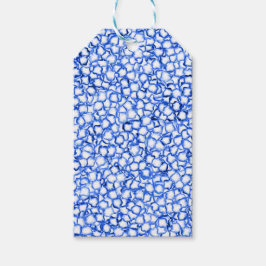 Etiquetas Para Regalos Pétalas Azules Generadas por Computadora