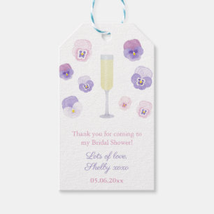 Etiquetas Para Regalos Pétalos Y Ducha De Novias Prosecco Gracias Por Fav