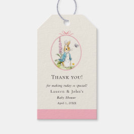 Etiquetas Para Regalos Peter Rabbit Chica Baby Shower gracias