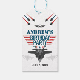 Etiquetas Para Regalos Piloto piloto de caza de la fuerza aérea Cumpleaño