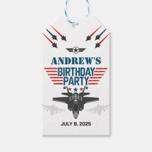 Etiquetas Para Regalos Piloto piloto de caza de la fuerza aérea Cumpleaño