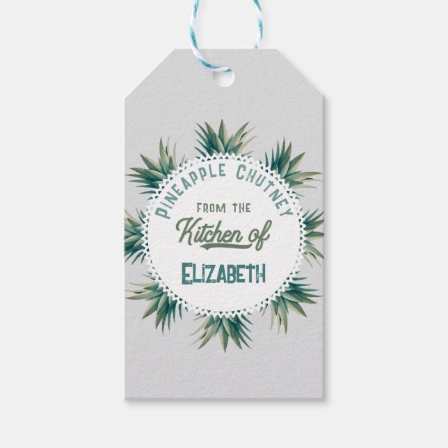 Etiquetas Para Regalos Piña Chutney (Anverso)