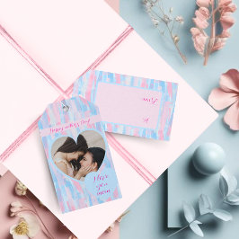 Etiquetas Para Regalos Pincel Pastel del Día de la Madre Moderna