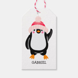 Etiquetas Para Regalos Pingüino Navidades burdos y personalizados en Gorr