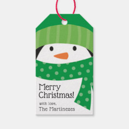 Etiquetas Para Regalos Pingüino personalizado