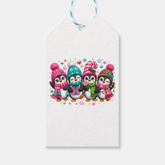 Etiquetas Para Regalos Pingüinos Navideños Adorables