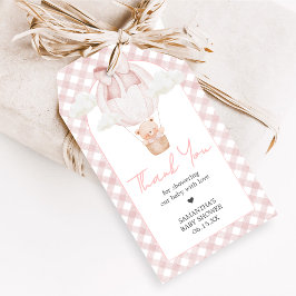 Etiquetas Para Regalos Pink Bear Bearly Wait Baby Shower Favor Tags