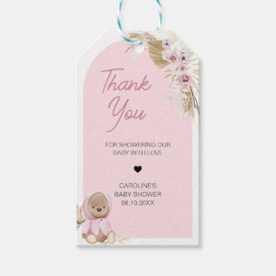Etiquetas Para Regalos Pink Boho Bearly Wait Baby Shower Favags
