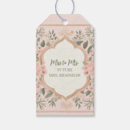 Etiquetas Para Regalos Pink Boho Floral
