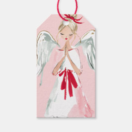 Etiquetas Para Regalos Pink Christmas Angel