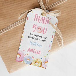 Etiquetas Para Regalos Pink Donut Birday Party (Fiesta de cumpleaños)