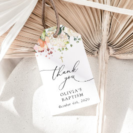 Etiquetas Para Regalos Pink Flowers, White Flowers, Boho, Floral Baptism