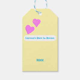 Etiquetas Para Regalos Pink Hand-drawn Hearts For Dreamers
