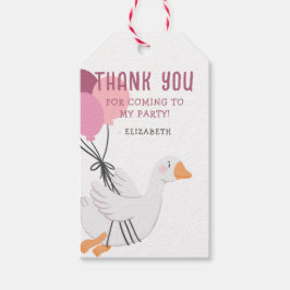 Etiquetas Para Regalos Pink One Silly Goose Primer Favor del Partido del 