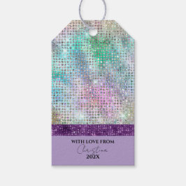 Etiquetas Para Regalos Pink púrpura pastoral simple moderno