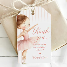 Etiquetas Para Regalos Pink Tutu Ballerina Ballet Dancer Girl Birthday