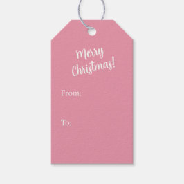 Etiquetas Para Regalos Pink Vintage Christmas Packages