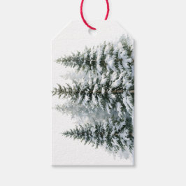 Etiquetas Para Regalos Pinos de Invierno