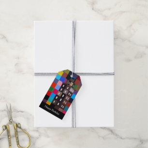 Etiquetas Para Regalos Pintura abstracta de la Torre de Hércules por Alfr