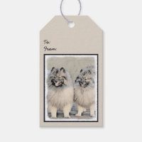 Pintura de Keeshond Brothers - Arte Perro Original